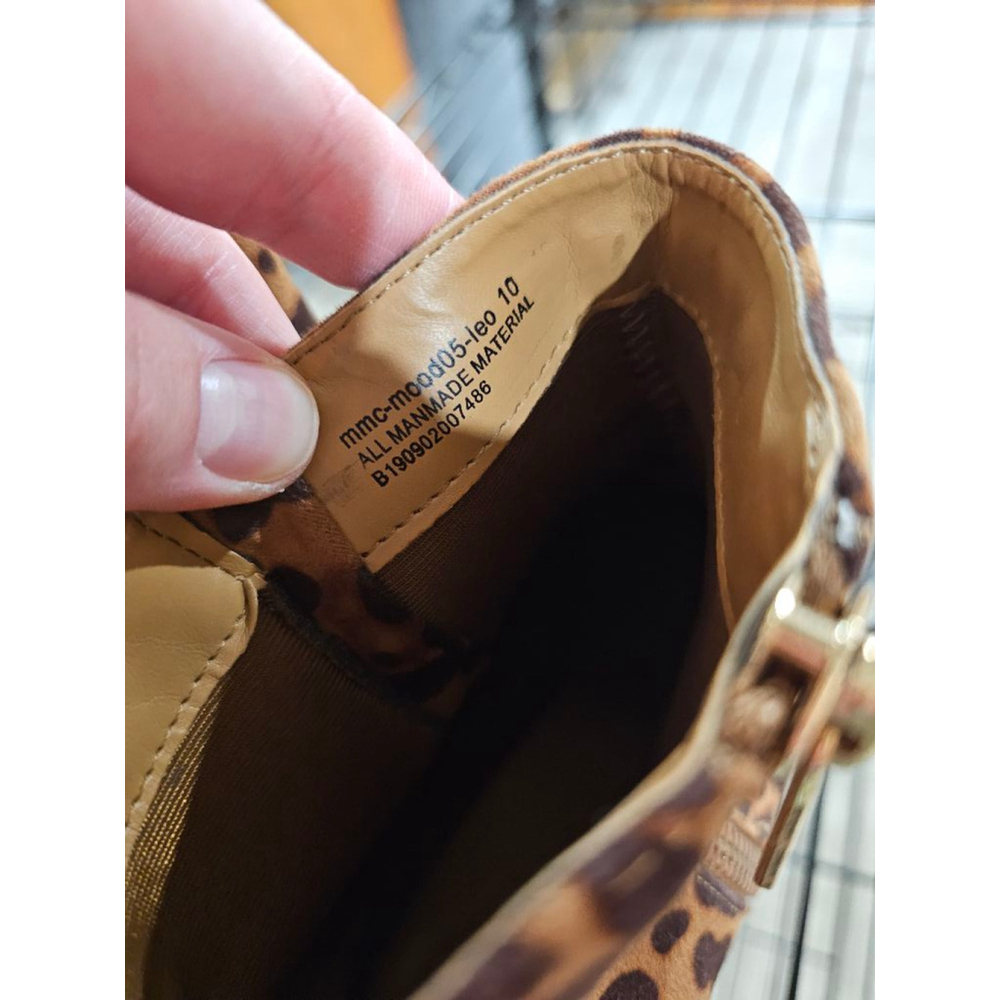Women's SHEIN Boots Size 10 Brown Leopard - Picture 4 of 5